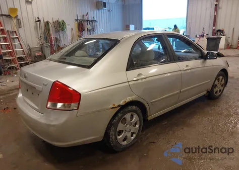 2008 Kia Spectra Ex from USA, damaged, VIN KNAFE121785552680